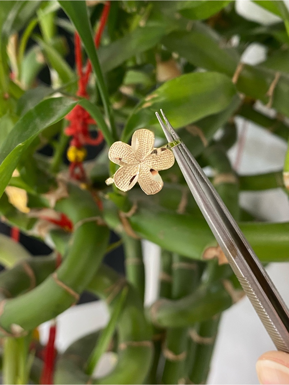 14K Yellow Gold Flower Ring